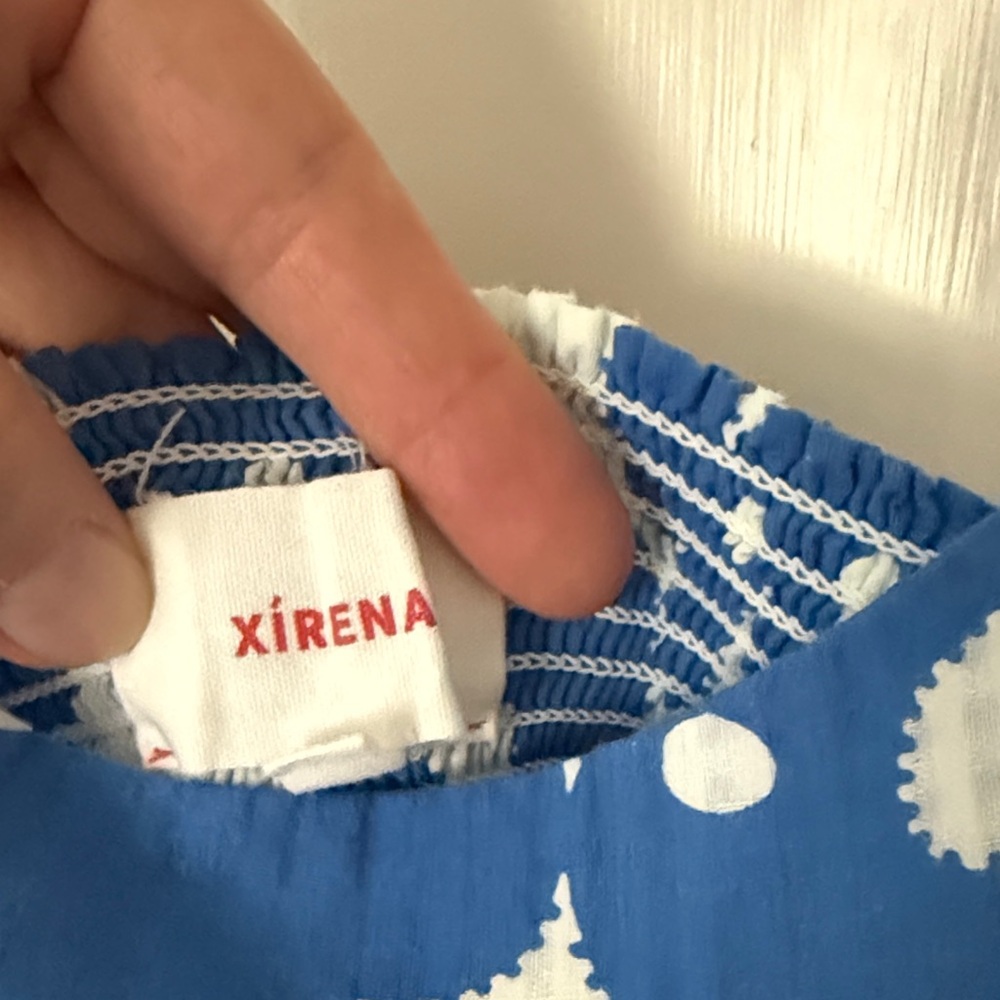 XiRENA Blue and White Floral-Print Maxi Dress - Picture 2 of 4